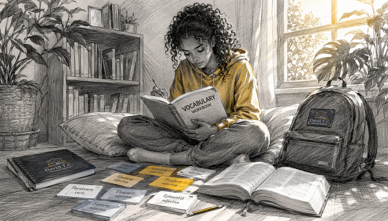 Student reading vocabulary workbook